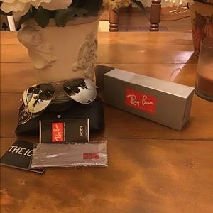 Ray Ban  Aviator sunglasses.